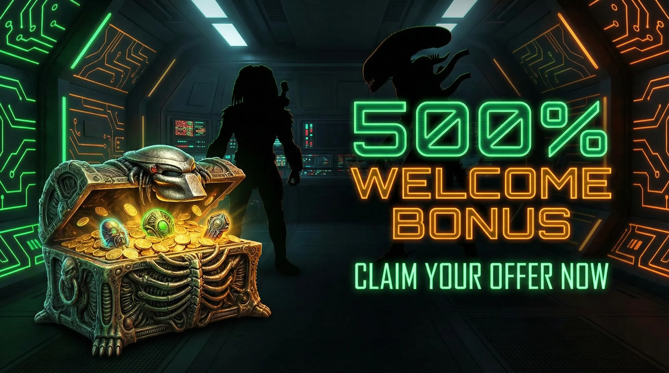 Bônus de Boas-Vindas bethorse - 500% até R$5000 com baú do tesouro alienígena